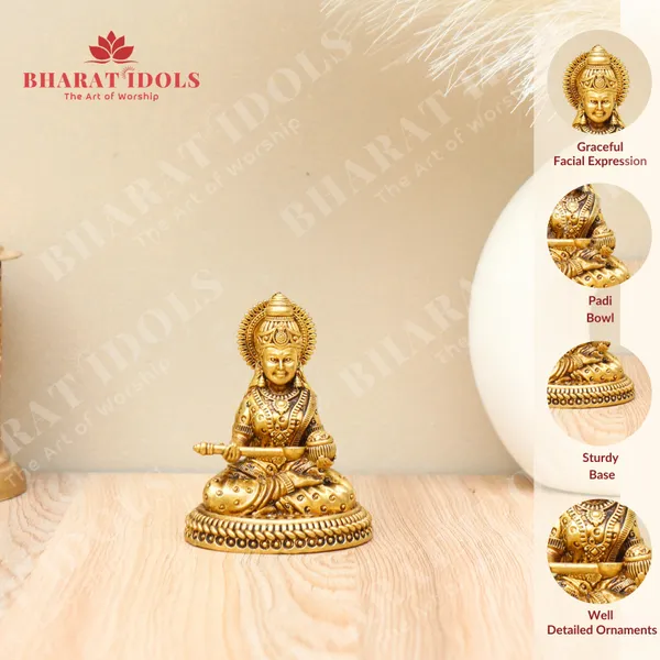 100%_Brass_Devi_Annapurna_Idol