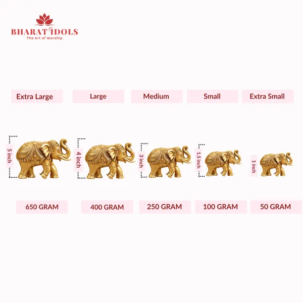 100%_Brass_Trunkup_Elephant_/_Hathi_Idol