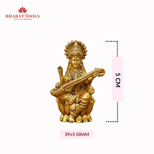 100%_Brass_Maa_Saraswati_Idol