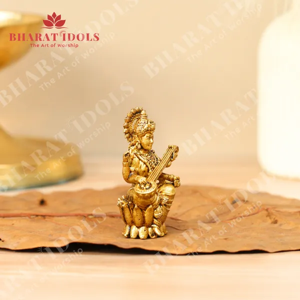 100%_Brass_Maa_Saraswati_Idol