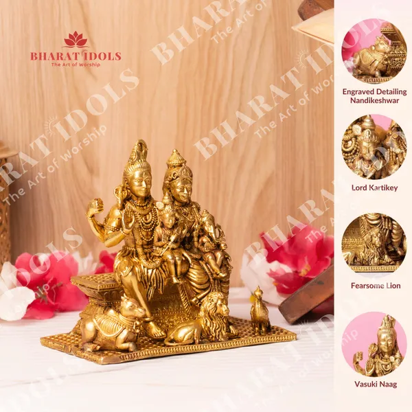 100%_Brass_Shiv_Parivar_Idol