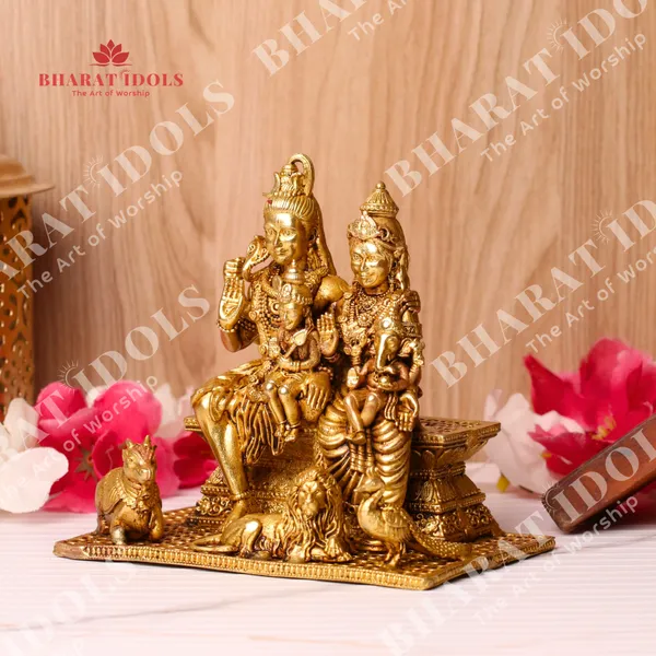 100%_Brass_Shiv_Parivar_Idol
