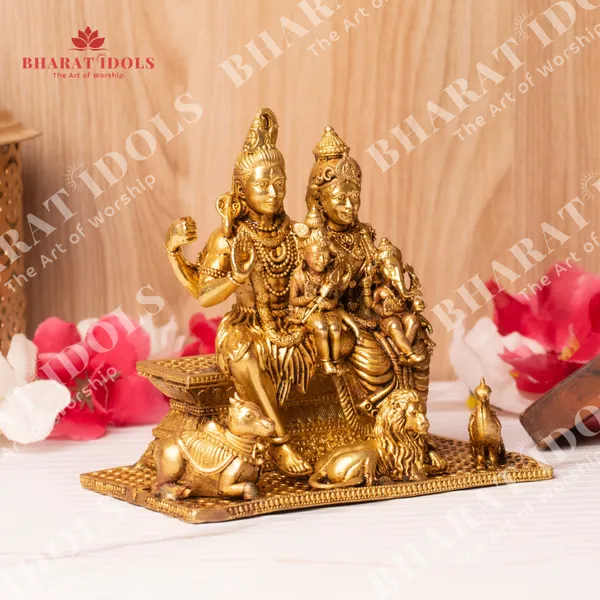 100%_Brass_Shiv_Parivar_Idol