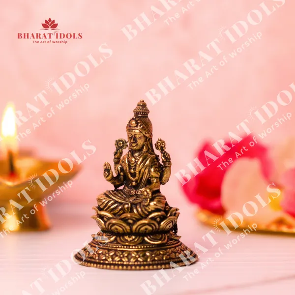 100%_Brass_Shri_Maha_Lakshmi_Idol