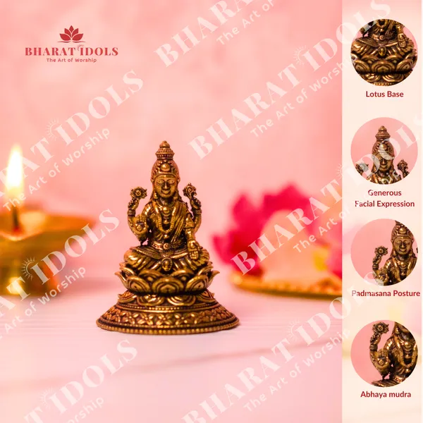 100%_Brass_Shri_Maha_Lakshmi_Idol