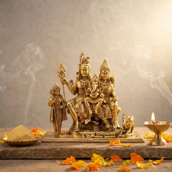100%_Brass_Bhole_Baba_Shiv_Parivar