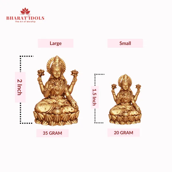 100%_Brass_Kamala_Lakshmi_Idol