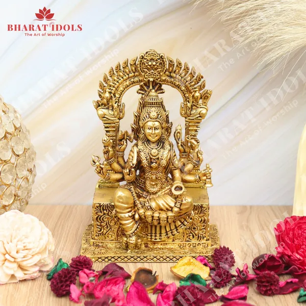 100%_Brass_Rajarajeshwari_/_Mariamman_/_Mariaai_Durga_Idol