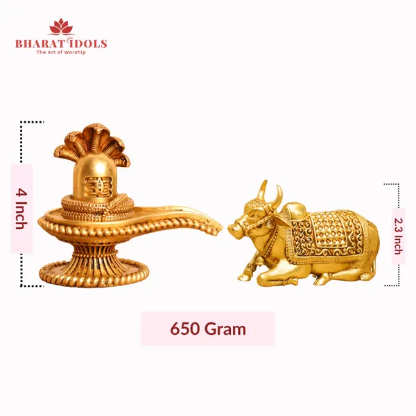 100%_Brass_Shiv_Lingam_with_Seshnaag_'LARGE'_and_Shiva_Nandi_'LARGE'