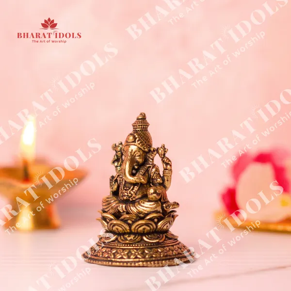 100%_Brass_Shri_Gajanan_Ganesha_Idol