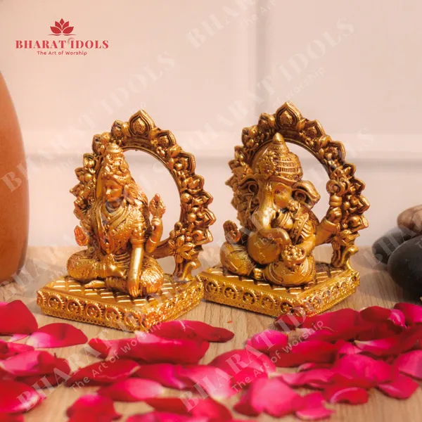 100%_Brass_Pillaiyar_Ganesh_with_Bhagavathi_Lakshmi