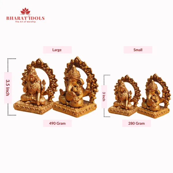 100%_Brass_Pillaiyar_Ganesh_with_Bhagavathi_Lakshmi