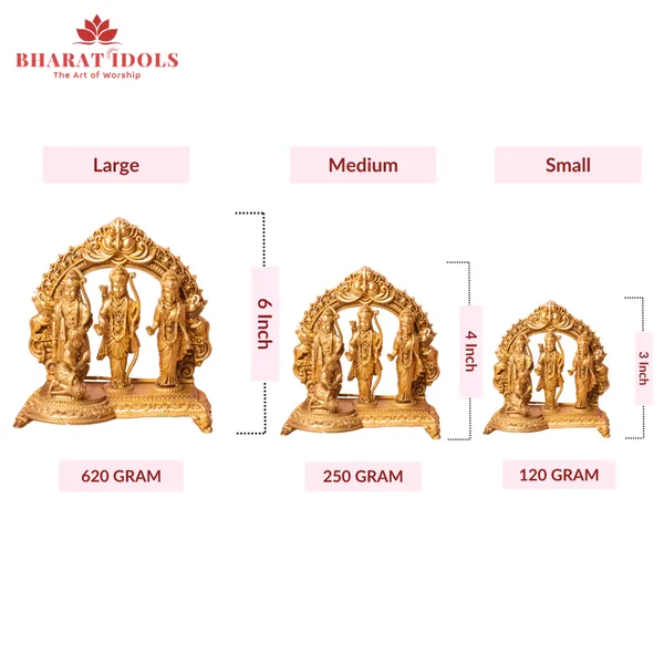 100%_Brass_Ram_Darbar_/_Ram_Parivar_Idol