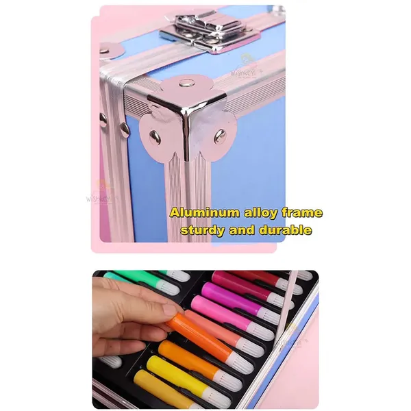 145_Pieces_Art_Set_for_Kids_with_Space_Theme_Storage_Case,_Art_and_Craft_Supplies_Kit_for_Drawing_and_Painting_with_Oil_Pastel,_Water_Color,_Color_Pencils,_Sketch_Pen_(Pack_of_1,_Blue)