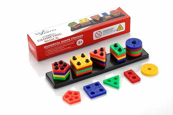 Angle_Geometric_Plastic_Blocks,_Sorting_&_Stacking_Toys_for_Toddlers_and_Kids_Preschool,_Color_Stacker_Shape_Sorter_Gift_Educational_Learning_Toy_for_1_2_3_Years_Boys_and_Girls,_Multicolor