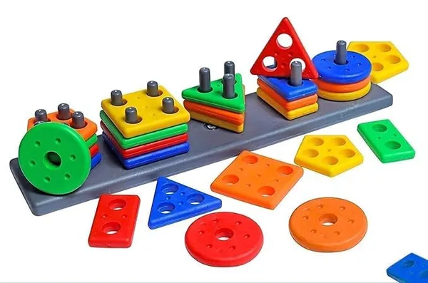 Angle_Geometric_Plastic_Blocks,_Sorting_&_Stacking_Toys_for_Toddlers_and_Kids_Preschool,_Color_Stacker_Shape_Sorter_Gift_Educational_Learning_Toy_for_1_2_3_Years_Boys_and_Girls,_Multicolor