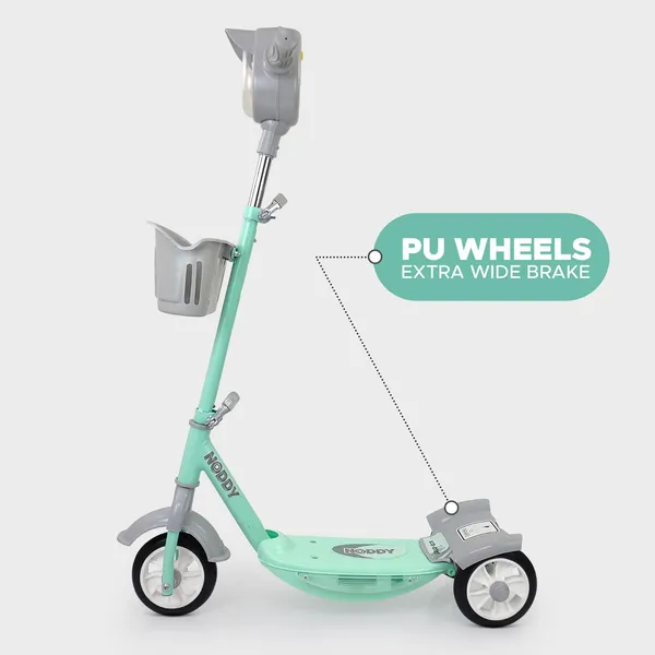 Dash_Noddy_Deluxe_3_Wheel_Adjustable_Height_Kids_Scooter_with_Storage_Basket,_Horn_and_LED_Lights,_Weight_Capacity_25_kg_(3_to_6_Years,Green)