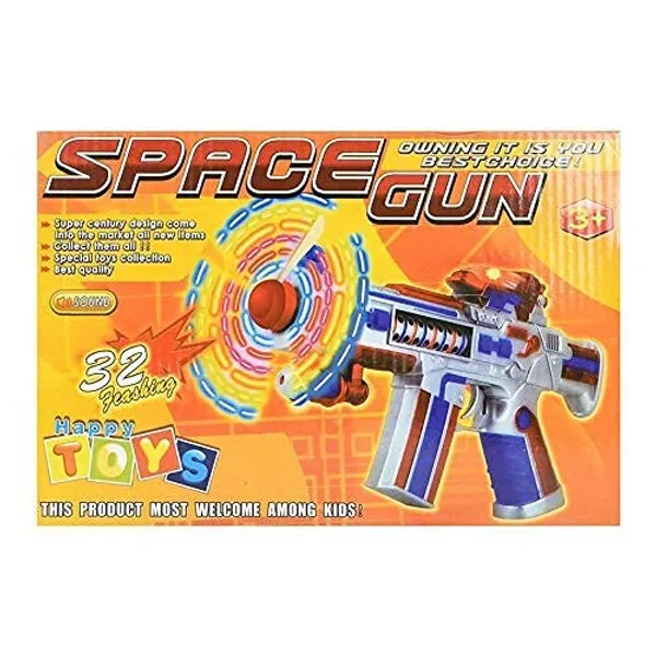 Multi_Functional_Space_Gun_Toy_With_Sound_&_Led_Matrix_Flashing_Flashing_Rotating_Fan/Blades_For_Kids_Above_3+_Children