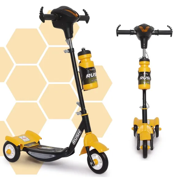 Fun_Ride_Funride_Kids_Scooter_Rush_Dx_with_Lights_&_Music,_Three_Wheel_Kick_Scooters_for_Boys_&_Girls_with_Sipper,_Adjustable_Height_&_Rear_Brake,_3_Wheels_Skate_for_Age_3-10_Years_(Yellow)
