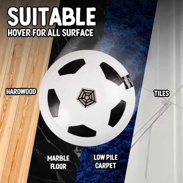 Gooyo_GY3222_Floating_Hover_Football_with_Colorful_Flash_Light_Effect_|_Indoor_&_Outdoor_Pro_Air_Football_Game_for_Kids/Girls/Boys/Gifts_|_White_Color,_Power_Source:_4xAA_Battery_(Not_Included)