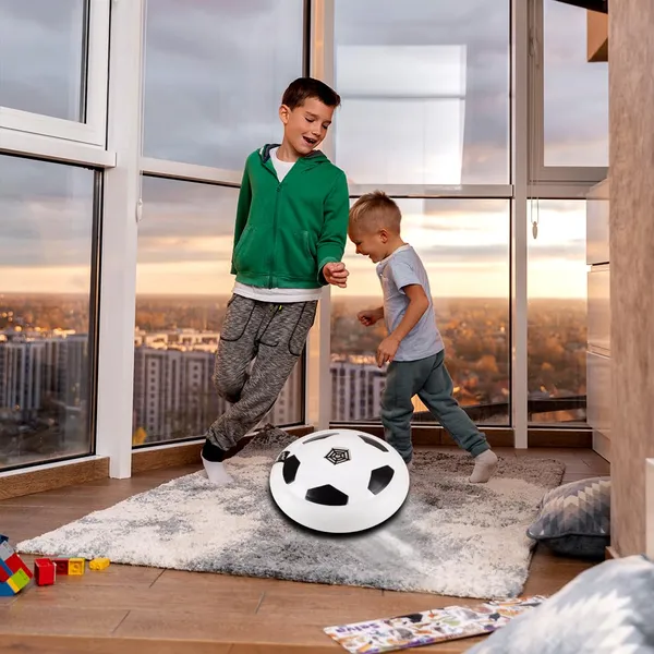 Gooyo_GY3222_Floating_Hover_Football_with_Colorful_Flash_Light_Effect_|_Indoor_&_Outdoor_Pro_Air_Football_Game_for_Kids/Girls/Boys/Gifts_|_White_Color,_Power_Source:_4xAA_Battery_(Not_Included)