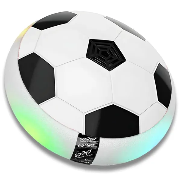 Gooyo_GY3222_Floating_Hover_Football_with_Colorful_Flash_Light_Effect_|_Indoor_&_Outdoor_Pro_Air_Football_Game_for_Kids/Girls/Boys/Gifts_|_White_Color,_Power_Source:_4xAA_Battery_(Not_Included)