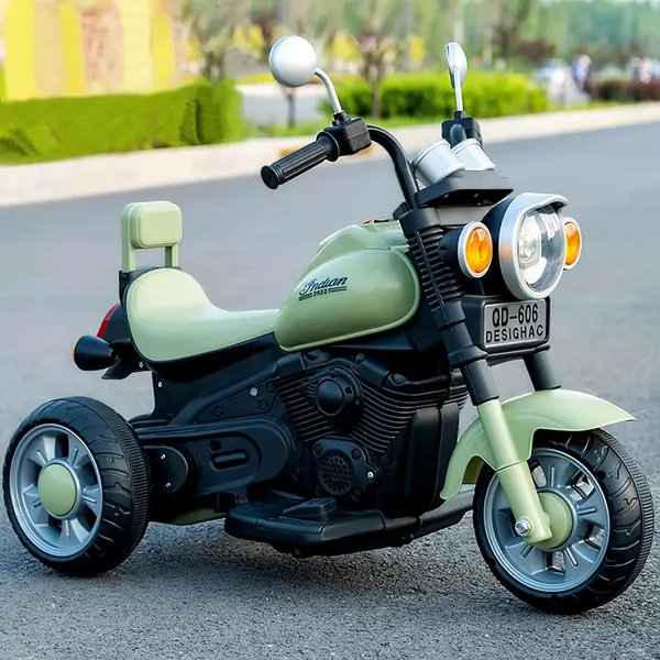 6V_Kids_Mini_Harley_Battery_Operated_Ride_On_2003_Bike_with_3_Wheel_&_Foot_Accelerator_(Green)