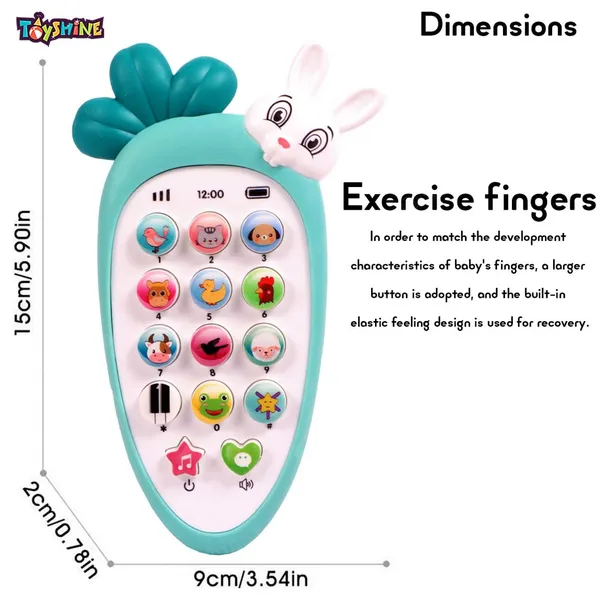 Cell_Phone_Baby_Toy_for_Toddlers_and_Young_Children_with_14_Unique_Buttons_and_Functions_Musical_Melodies_Animal_Sounds_and_Number_Learning_Intelligent_Phone_Toy_for_Kids_4+_Green