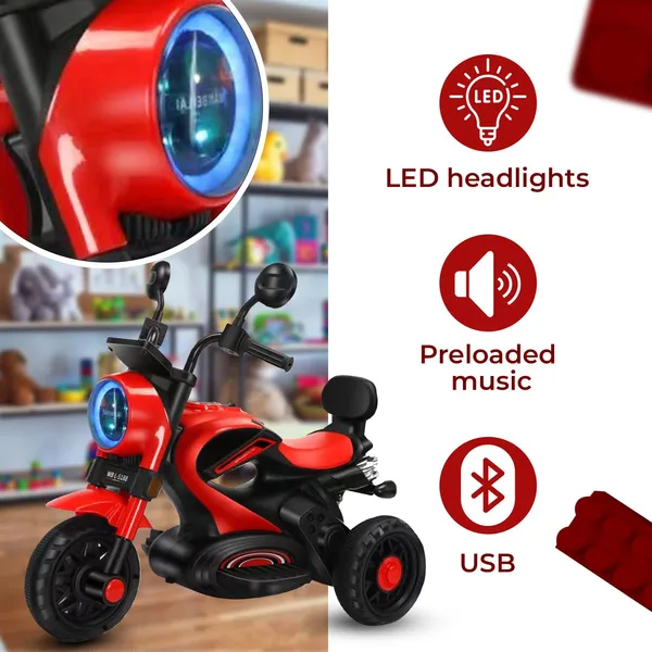 Super_Harley_Kids'_Battery-Operated_Bike_-_Forward/Reverse_Control,Variable_Speed_Pedal,_LED_Lights,_Music,_USB/Aux_Port_-_BIS_Certified,_Comfort_Seat,_Playtime_-_Ages_1-5_Years_-_Red