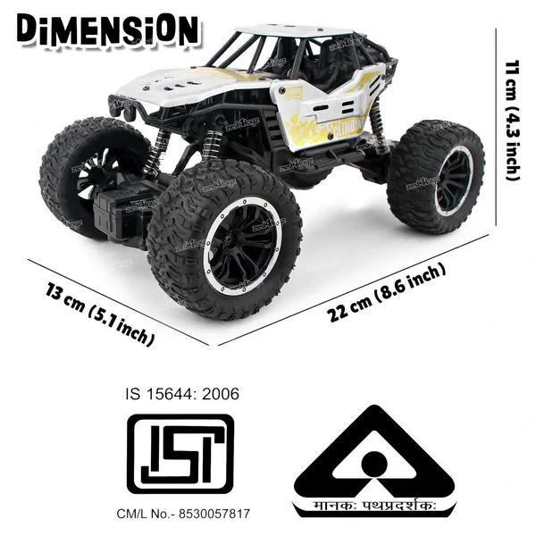 Toyz_Remote_Control_Car_for_Kids_2WD_Rock_Crawler_Monster_Truck_with_Mist_Spray_Effect_Off-Road_Climbing_RC_Toy_Vehicle_-_Black,_Blue