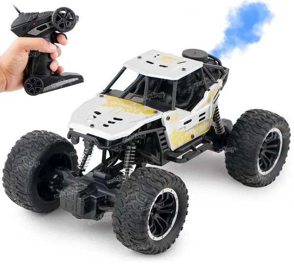 Toyz_Remote_Control_Car_for_Kids_2WD_Rock_Crawler_Monster_Truck_with_Mist_Spray_Effect_Off-Road_Climbing_RC_Toy_Vehicle_-_Black,_Blue