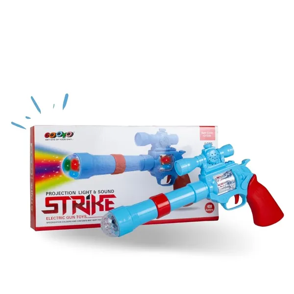 Gooyo_GY938_Battery_Operated_3D_Projection_Strike_Toy_Gun_with_Vibrant_Light_&_Sound_Effects_for_Kids/Gifts/Toddlers_|_Blue_Color,_Power_Source