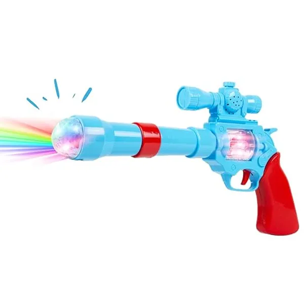 Gooyo_GY938_Battery_Operated_3D_Projection_Strike_Toy_Gun_with_Vibrant_Light_&_Sound_Effects_for_Kids/Gifts/Toddlers_|_Blue_Color,_Power_Source