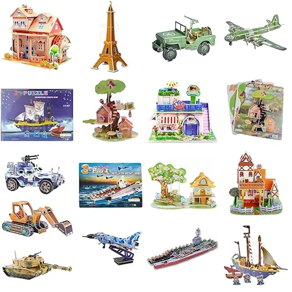 Pack_of_12_Random_Mixed_Designs_3D_Puzzles_for_Kids_–_DIY_Cardboard_Building_Block_Toys_Kit,_Educational_3D_Puzzle_Set,_Creative_Assembly_Game_&_Birthday_Return_Gift_for_Boys_and_Girls