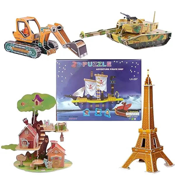 Pack_of_6_Random_Mixed_Designs_3D_Puzzles_for_Kids_–_DIY_Cardboard_Building_Block_Toys_Kit,_Educational_3D_Puzzle_Set,_Creative_Assembly_Game_&_Birthday_Return_Gift_for_Boys_and_Girls