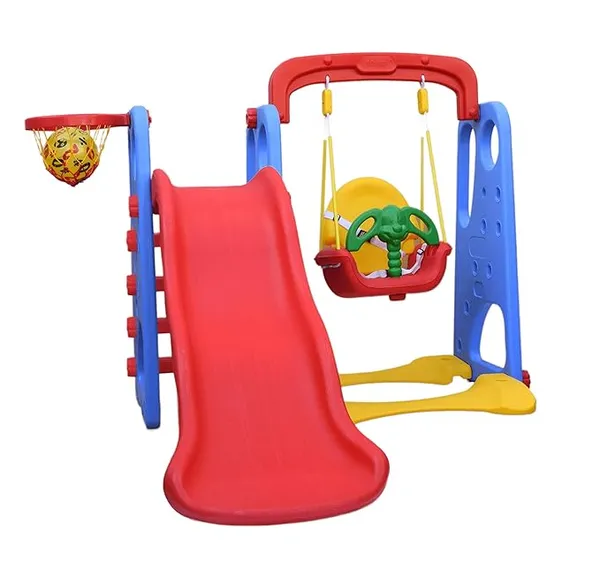 Playgro_Super_Senior_Swing_&_Slide_Happy_Garden_Slider_Cum_Swing_Combo_with_4_Inches_Baby_Toy_Ball_for_Home/Indoor/Outdoor_Toys_for_Kids_Boys_Girls_Children_163L_x_163W_x_110H_Cm__2-5_Years,_Multicolor_no_4312
