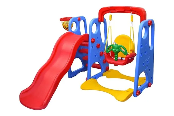 Playgro_Super_Senior_Swing_&_Slide_Happy_Garden_Slider_Cum_Swing_Combo_with_4_Inches_Baby_Toy_Ball_for_Home/Indoor/Outdoor_Toys_for_Kids_Boys_Girls_Children_163L_x_163W_x_110H_Cm__2-5_Years,_Multicolor_no_4312