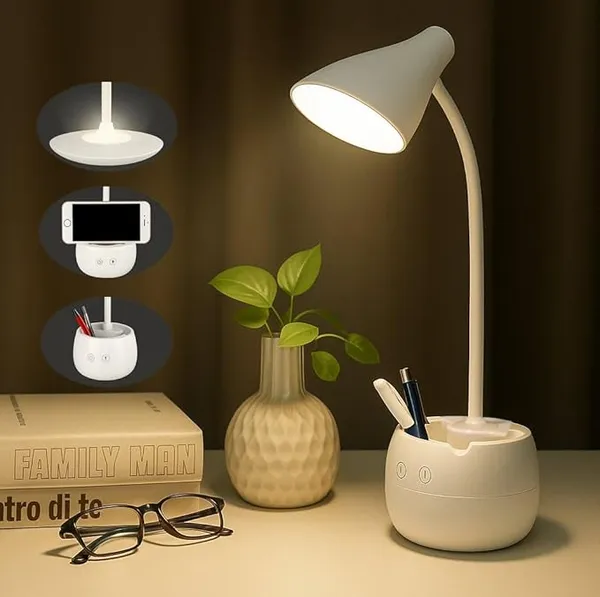 SaleOn_Rechargeable_Desk_Lamp_with_3_Color_Light_Modes,_Dual_LED_Touch_Sensor,_Dimmable_Eye_Care_Study_Light_with_Phone_&_Pen_Holder,_Flexible_Gooseneck,_USB_Charging,_White