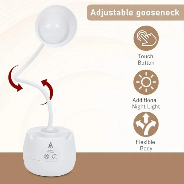 SaleOn_Rechargeable_Desk_Lamp_with_3_Color_Light_Modes,_Dual_LED_Touch_Sensor,_Dimmable_Eye_Care_Study_Light_with_Phone_&_Pen_Holder,_Flexible_Gooseneck,_USB_Charging,_White
