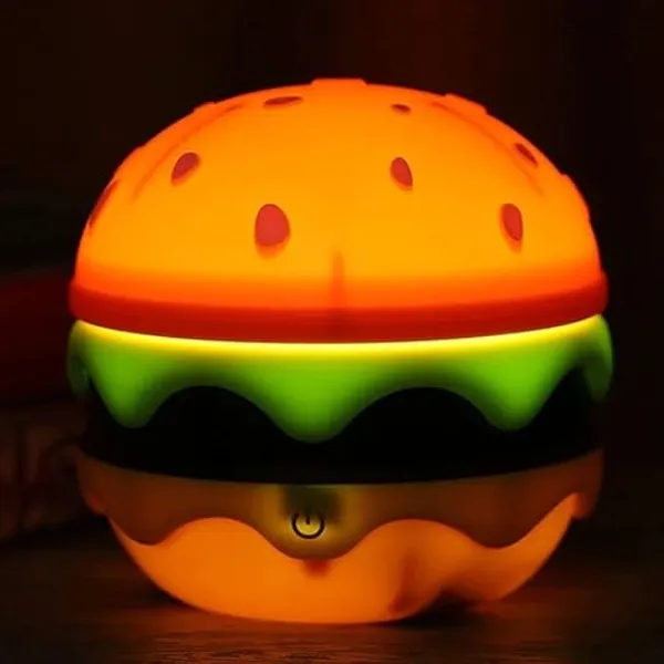 Small_Study_Desk_Led_Lamp_Rechargeable,_360?_Flexible_Gooseneck_Lamp_with_Pencil_Sharpener,_Table_Lamp_for_Girls_Boys_Room_(Hamburger)_Best_Birthday_Return_Gift_for_Kids_-_Plastic,_Multicolor
