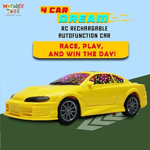 Wonder_Dream_4_RC_Rechargeable_Autofunction_Car_for_Kids_|_3D_LED_Lights,_High_Speed,_Remote_Control_|_High-Performance_Racing_Toy_Car_for_Boys_&_Girls_(Red)_(Yellow)