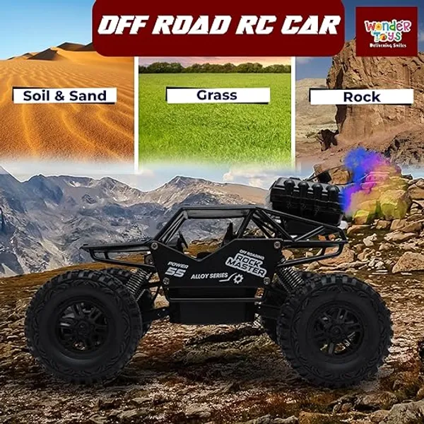 Wonder_Rock_Master_Remote_Control_Car_with_Smoke_|_Monster_Truck_Rock_Crawler_for_Kids_|_2.4_GHz_Remote_+_Android_App_Control_|_Long_Range_|_150+_Feet_Range_|_C-Type_Charging_|_Made_in_India