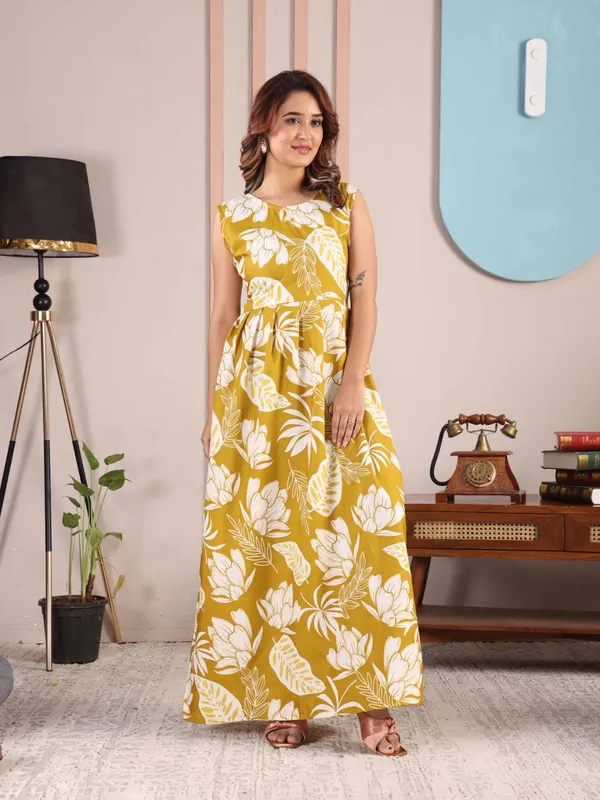 casual western maxi dress Women Vintage Pastoral Flower Maxi Dress Sexy V-Neck Long Sleeve Chiffon  Western Country Dresses Fall Casual Long Dress 02-Brown Large at Amazon  Women's Clothing store