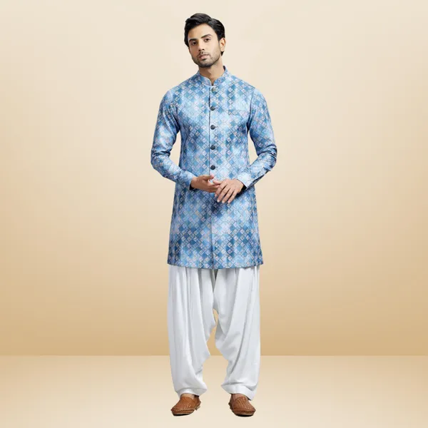 Blue_Blended_Cotton_Embroidered_Kurta_&_Patiala_Set_|_For_Men