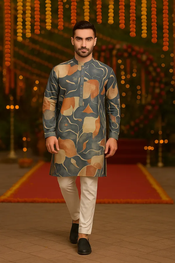 Multicolour_Vibrant_Absract_Printed_Flex_Linen_Kurta_|_For_Men