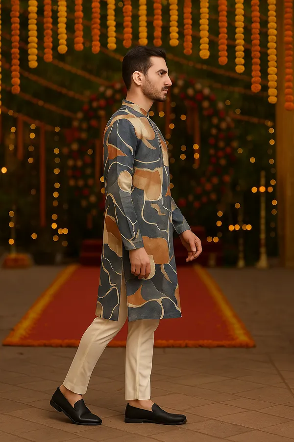 Multicolour_Vibrant_Absract_Printed_Flex_Linen_Kurta_|_For_Men