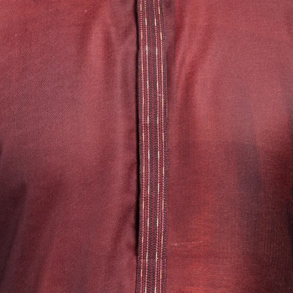 Maroon_Printed_Linen_Flex_Kurta_|_For_Men