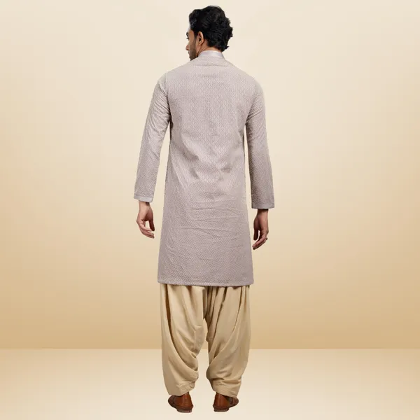 Purple_Georgette_Embroidered_Kurta_&_Patiala_Set_|_For_Men