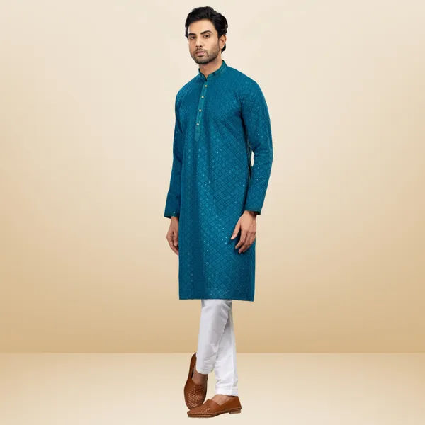 Rama_Georgette_Embroidered_Kurta_&_Pajama_Set__|_For_Men