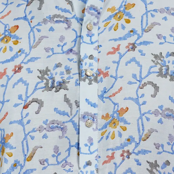 Blue_Printed_Blended_silk_Kurta_|_For_Men